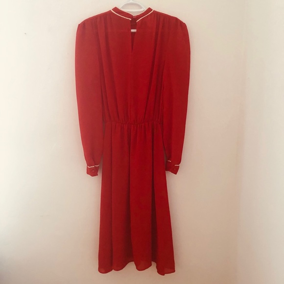 NWOT Vintage red dress - Picture 2 of 5